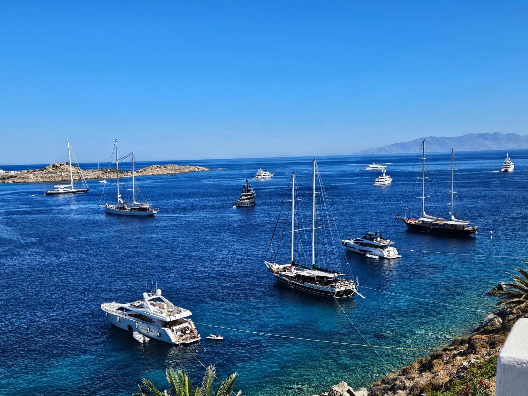 الشقق الفندقية بساروفي  Mykonos Azure الغرفة الصورة